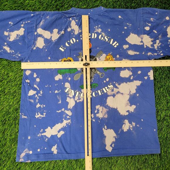 Vintage GSAB Enforces Battalion Bleached Shirt L 22x24 Crop - Picture 12 of 16
